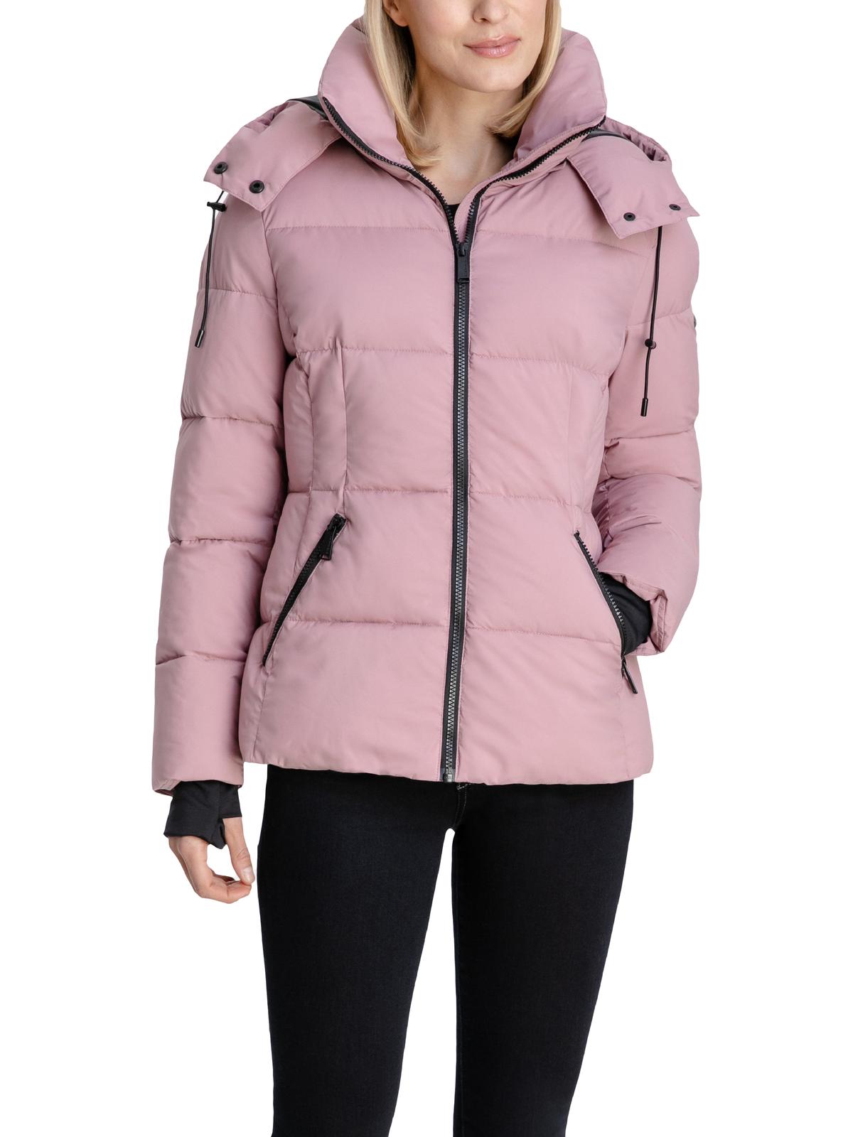 BCBG Max Azria Women's Short Quilted Hooded Winter Puffer Coat