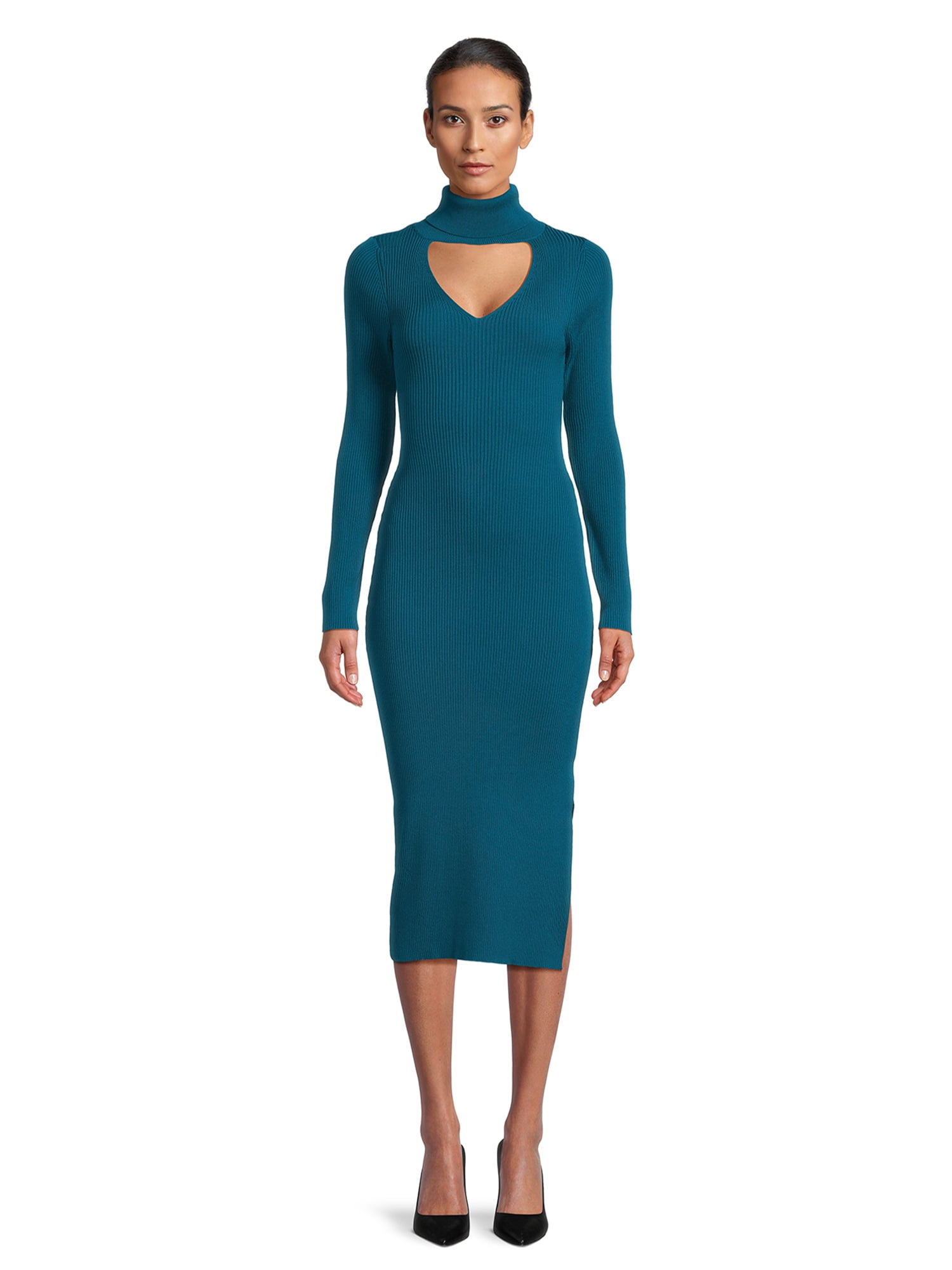 Es BCBG Women's Long Sleeve High Neck Blouson Mini Dress - A-Line With Shoulder Pads Bcbg Dress Es BCBG Women's Long Sleeve High Neck Blouson Mini Dress - A-Line With Shoulder Pads Bcbg Dress