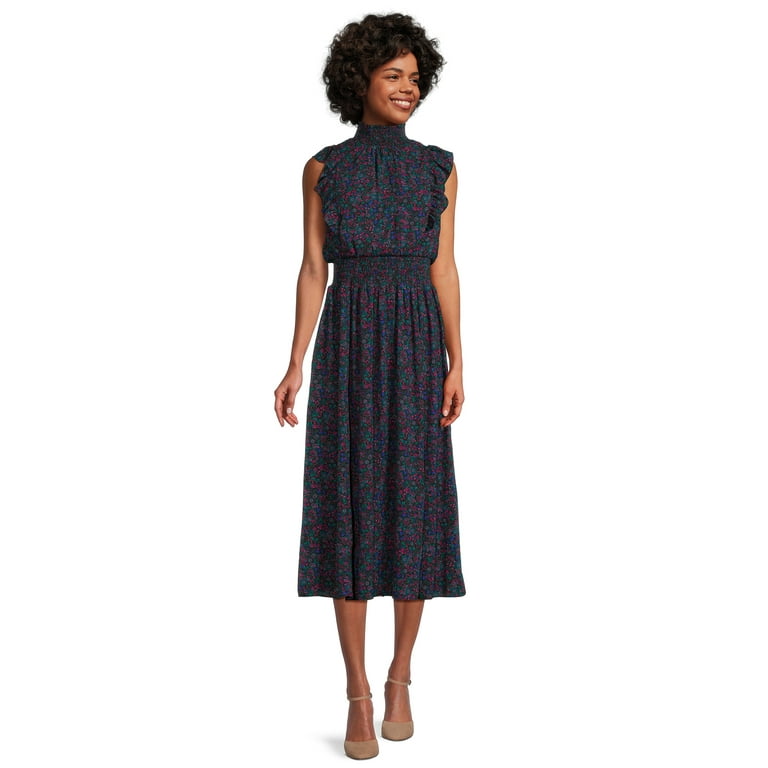 Bcbg black midi clearance dress