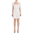 thumbnail image 1 of BCBG Paris Women's A Line Square Neck Ruffle Strap Mini Dress, Size S, 1 of 8