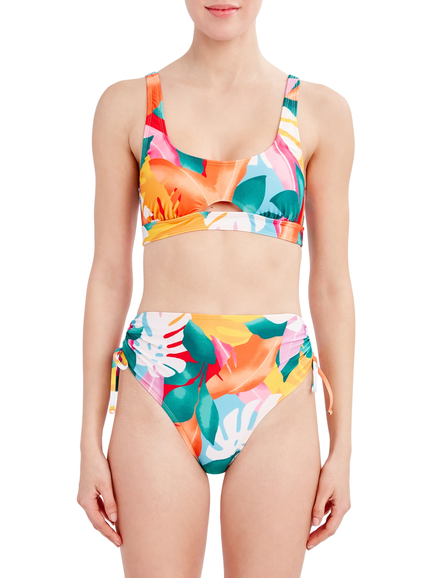 Adjustable high waisted bikini bottom cheap