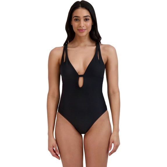 BCBG Paris Women's Adjustable Keyhole One Piece