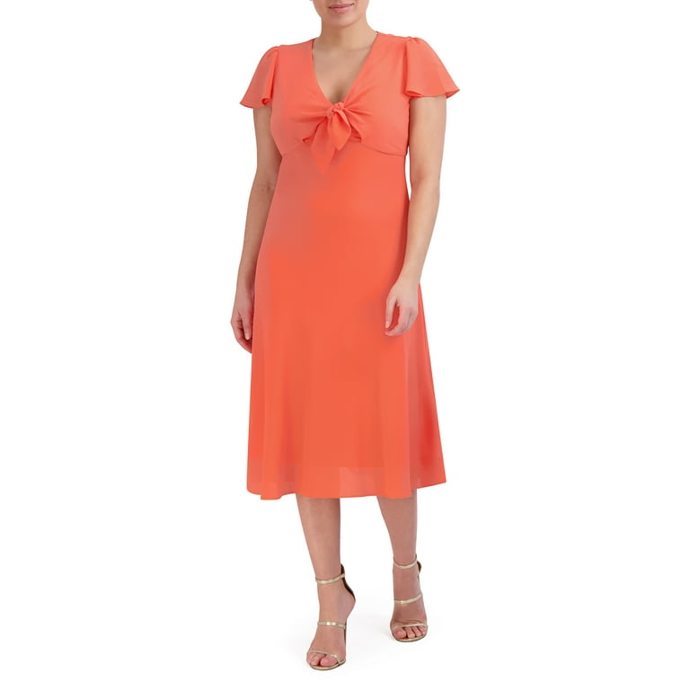 New O-Neck Chiffon Stitching Cropped Sleeve Dress New O-Neck Chiffon Stitching Cropped Sleeve Dress