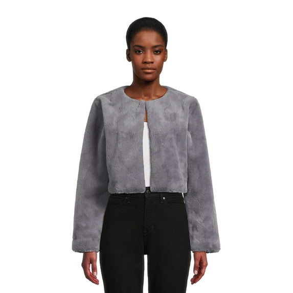 BCBG Paris Women's Faux Fur Shrug