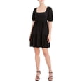 thumbnail image 1 of BCBG Paris Women's Knit Eyelet Sleeve Dress, 1 of 9