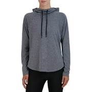 BCBG Paris Womens Melange High-Low Hoodie