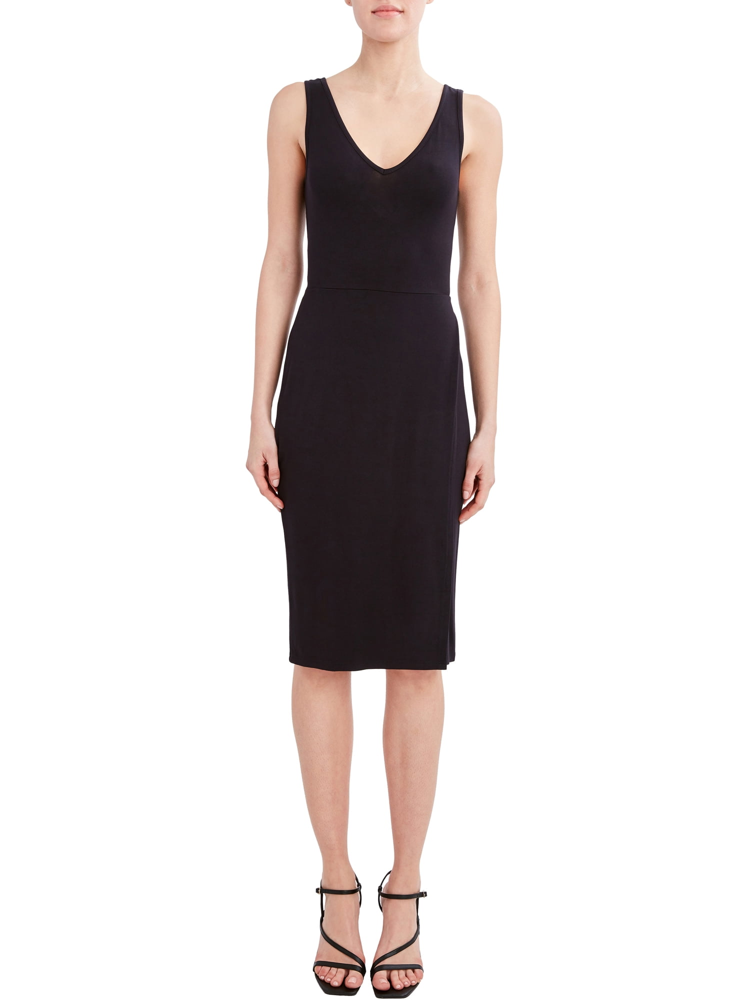 BCBG Paris Women's V-Neck Jersey Midi Dress - Walmart.com BCBG Paris Women's V-Neck Jersey Midi Dress - Walmart.com