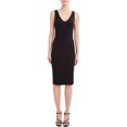 thumbnail image 1 of BCBG Paris Women's V-Neck Jersey Midi Dress, 1 of 8