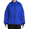 BCBG Paris Women's and Women's Plus Cloud Puffer Coat with Hood, Sizes