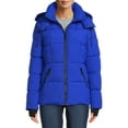 BCBG Paris Women's and Women's Plus Cloud Puffer Coat with Hood, Sizes