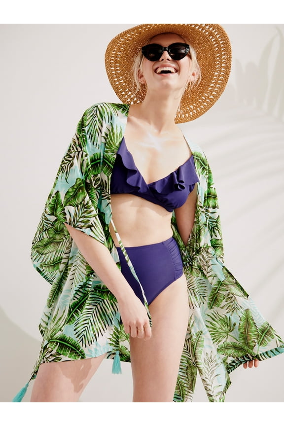 Womens Ruffle Bikini Top