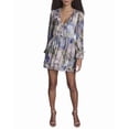 thumbnail image 1 of BCBG womens  Fit And Flare Dress, 10, Purple, 1 of 3