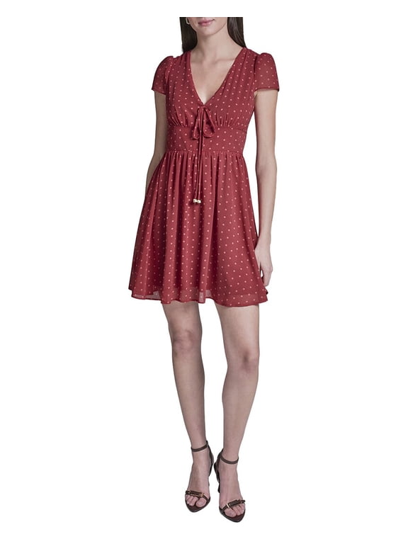 BCBG womens Fit And Flare Dress, 8