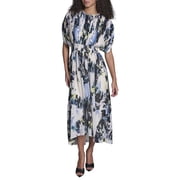 BCBG womens High-Low Dress, 2, White