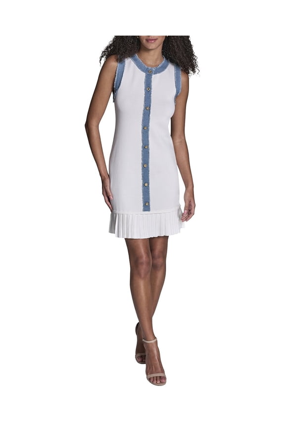 BCBG womens  Sheath Dress, l, White