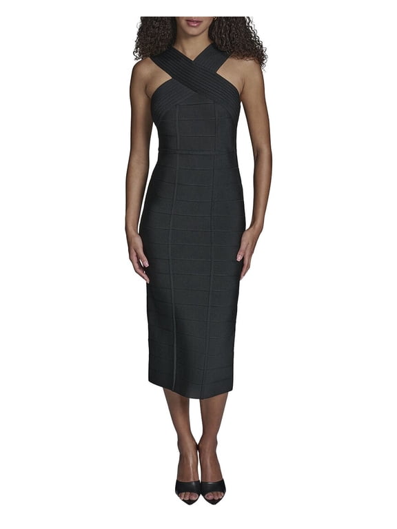 BCBG womens Sheath Dress, s, Black