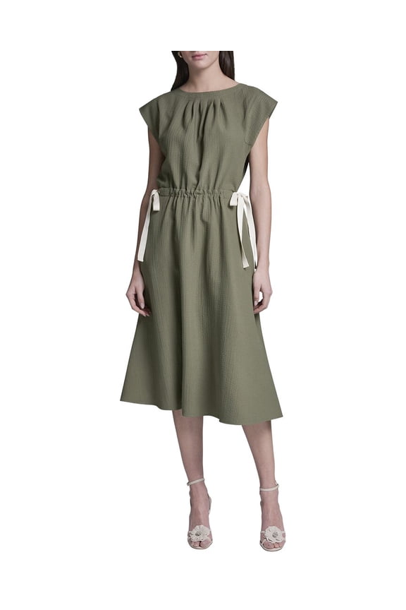 BCBG womens  Shift Dress, 10, Green