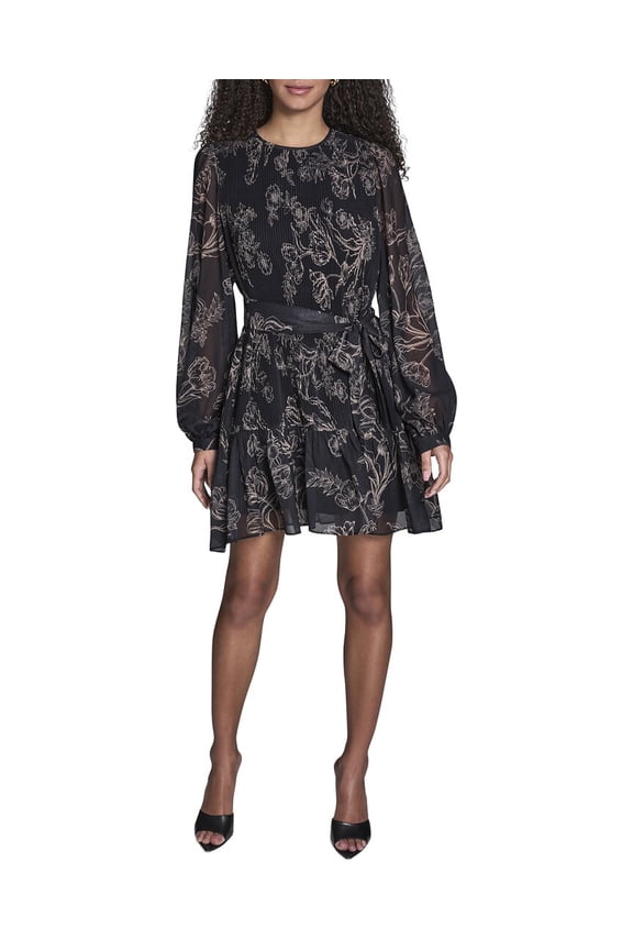 BCBG womens Shift Dress, 4, Black