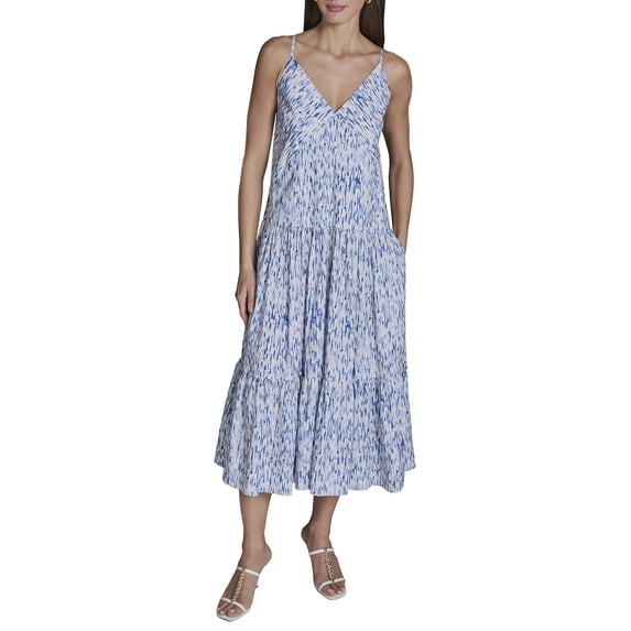 BCBG womens Shift Dress, 6, Blue