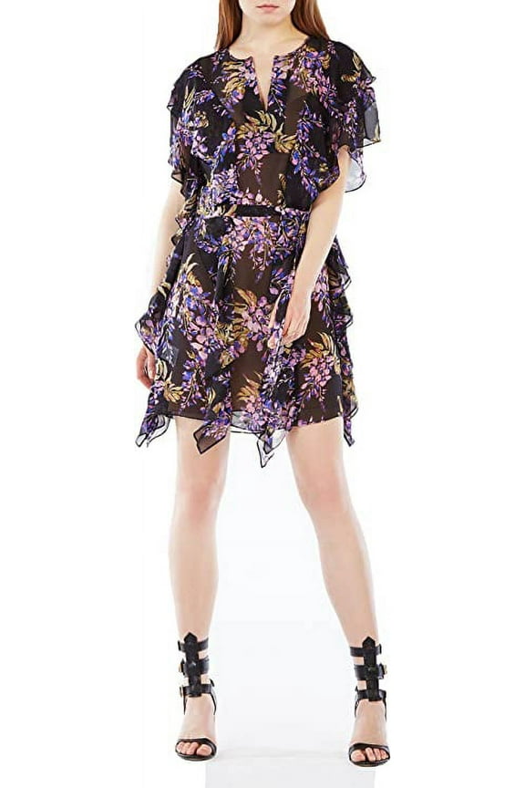 Filippa Floral Print Silk Kaftan Dress Large