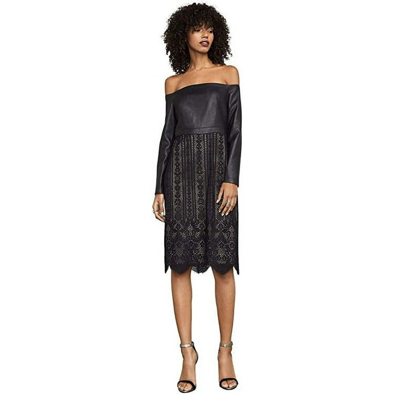 Bcbg lace black dress online