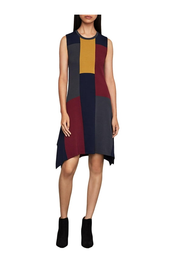 Womens Katya Asymmetrical Colorblock Sweaterdress Multi XXS
