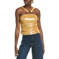 thumbnail image 1 of BCBGMAXAZRIA womens  Halter Top, XXS, Metallic, 1 of 3