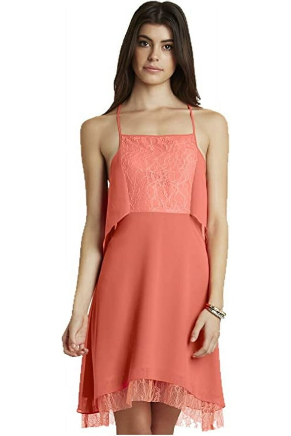 Layered Square-Neck Short Dress (4)