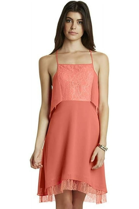 Layered Square-Neck Short Dress (6)