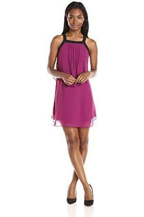 Women's Double-Layer Dress, Crushed Berry, Medium