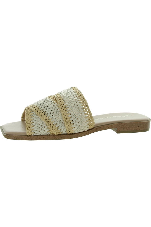 Womens Lileen Woven Slip On Slide Sandals