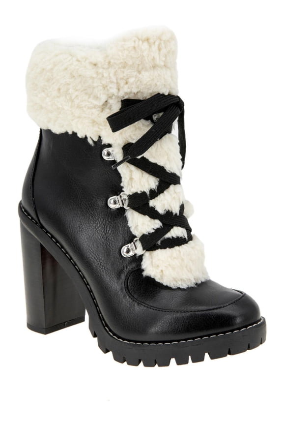 Womens Palli Faux Suede Ankle Combat & Lace-up Boots