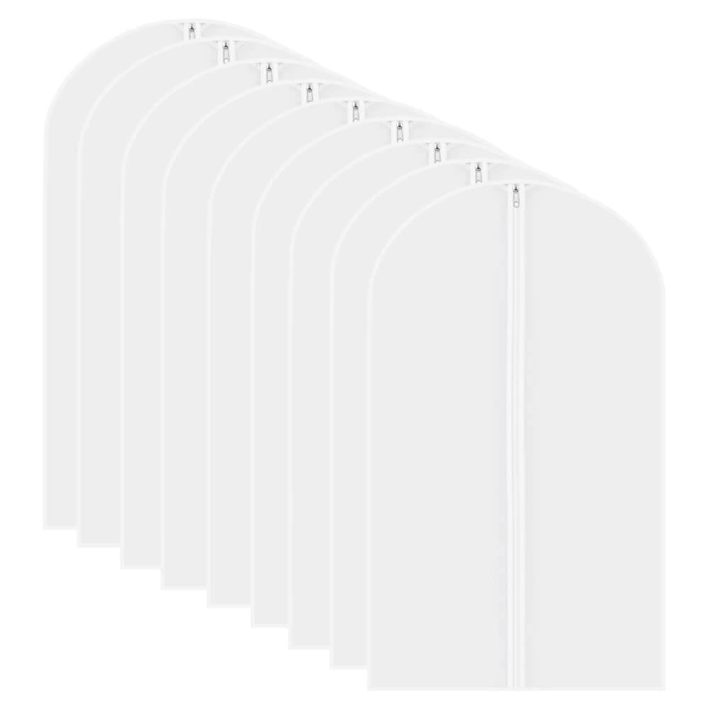 BCBMALL Garment Bag Travel Suit Dress Storage Clear Cover Full Zipper