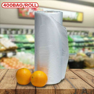 Tapsin 12x20 Plastic Produce Bags on a Roll - Clear Plastic Bags for Food,  Vegetable, Fruits, Bread, Pet Bags and Grocery Clear Bag- 350 Bags/roll (1