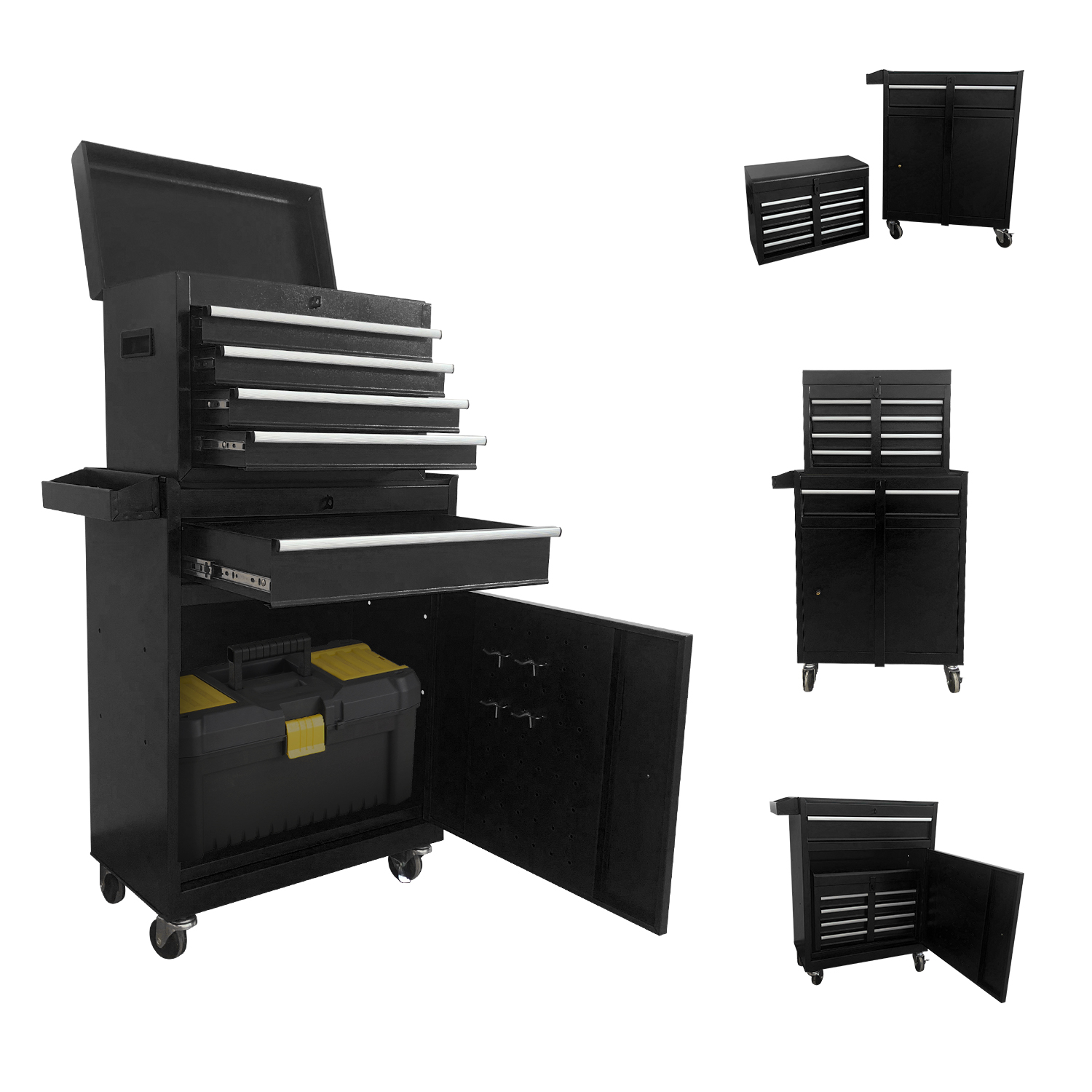 Hazet 190L Metal tool box, empty 245 x 575 x 210mm