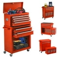 thumbnail image 1 of BCBYou, 62lbs, 24.4-Inch 8-Drawer Rolling Tool Chest, Red, 1 of 8