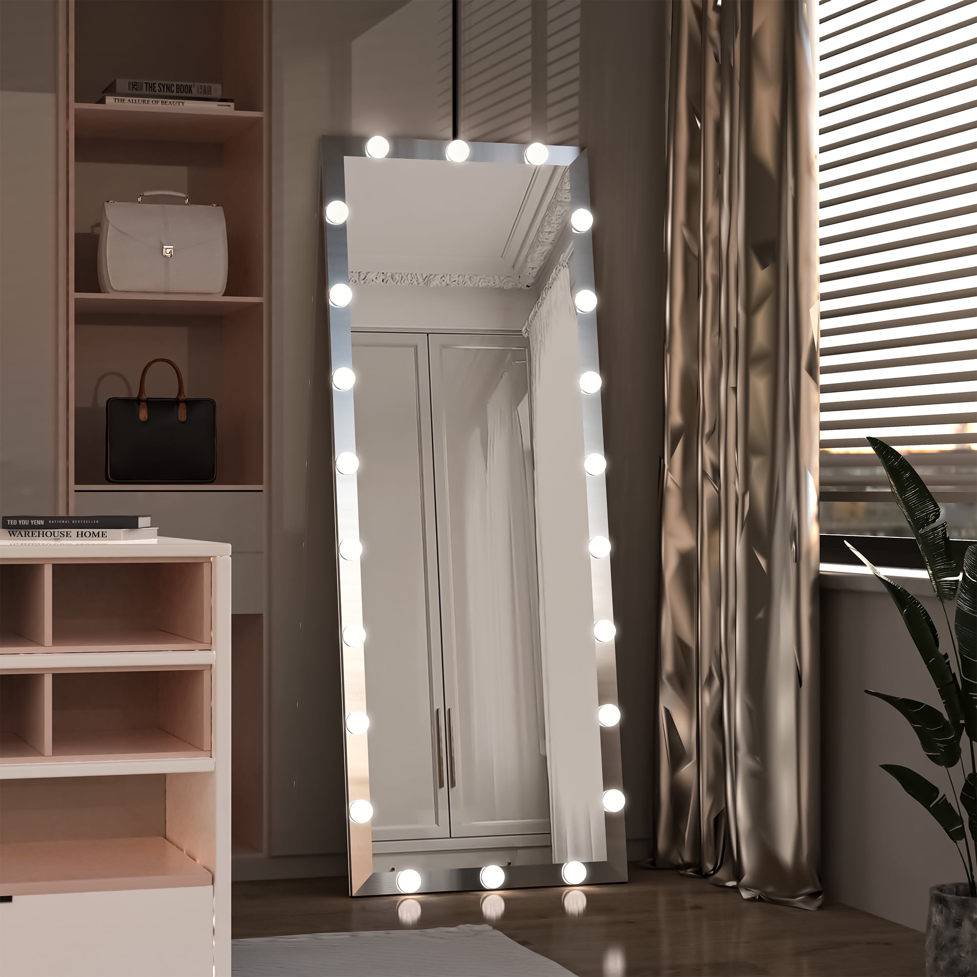 BCBYou 63"x24" Hollywood Full Length Mirror with Lights Full Body