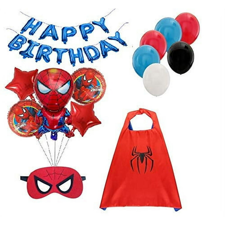 BCD-PRO Superhero Spiderman Birthday for Kids Party Supplies Decoration