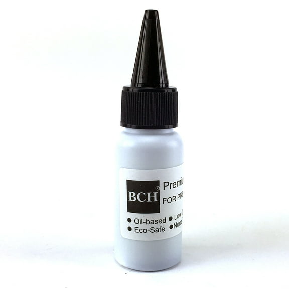 BCH 1 oz Oil-Based Black Stamp Ink Refill - Premium Grade -1 bottle OS-StampInk-020Black