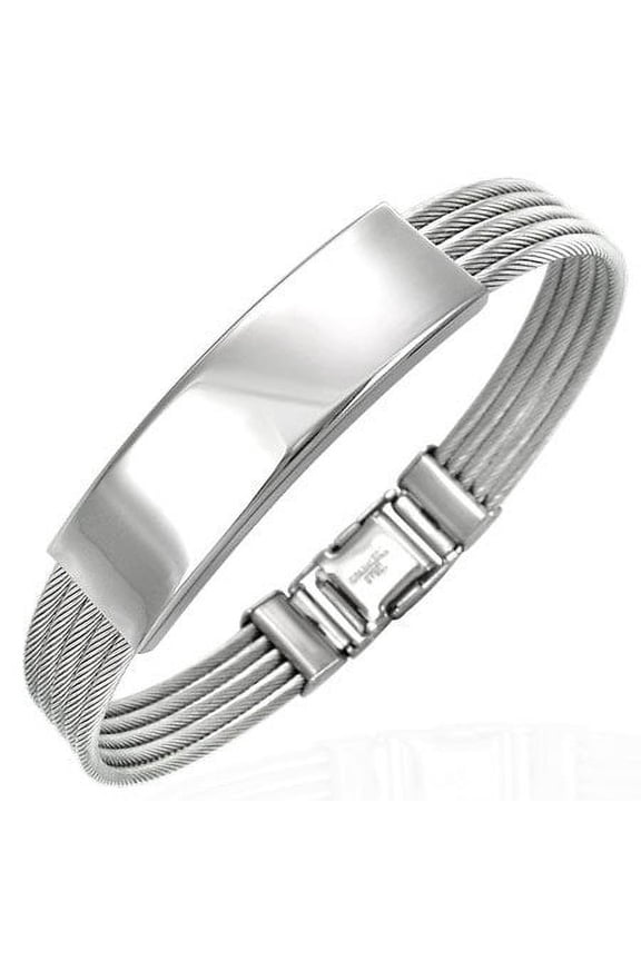 BCH039- STAINLESS STEEL ID BRACELET