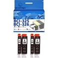 thumbnail image 1 of BCI-325 BCI-326 BCI325 BCI326 Ink Cartridges Compatible for Canon MG5230 5130 6130 8130 IP4830 MX883 Inkjet Printers, Leak-Proof Design Crisp Printing, 1 of 7