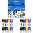 thumbnail image 1 of BCI-380XL BCI380 BCI381 Ink Cartridges Compatible for Canon TS8130 TS8230 TS6130 6230 6330 7330 TR703 Inkjet Printers, Leak-Proof Design Crisp Printing, 1 of 7