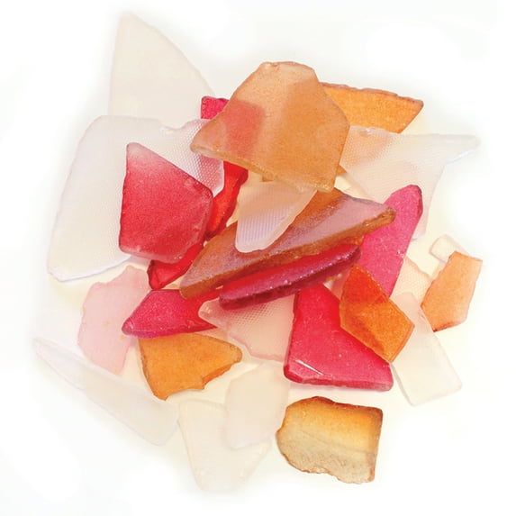 BCI Crafts Gathered Sea Glass 12.5oz-Red & Brown