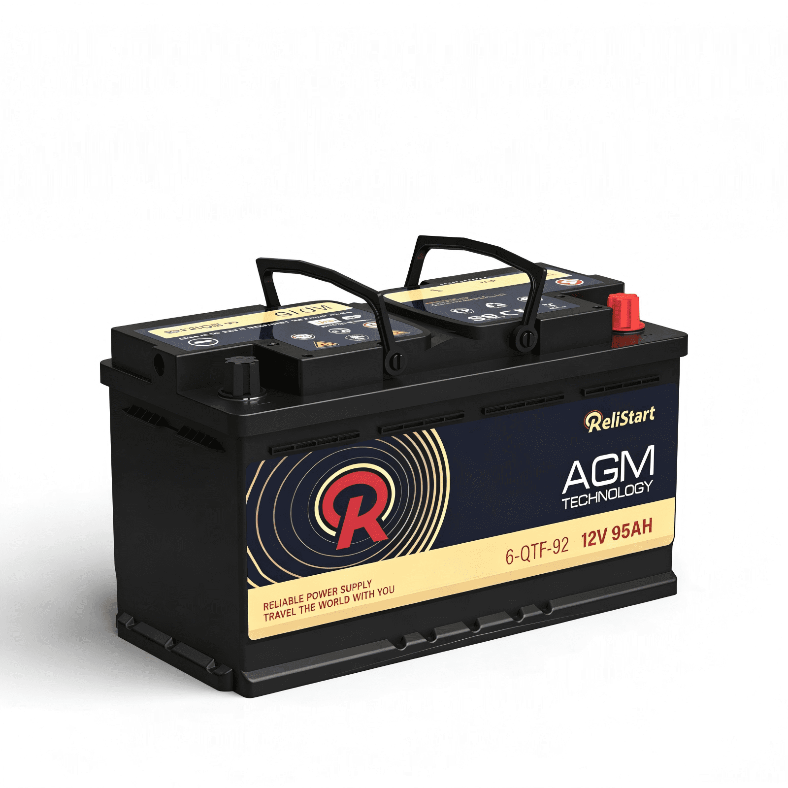 12V 95Ah AGM High Performance Battery H8 900CCA 160RC Deep Cycle Starting Power Battery