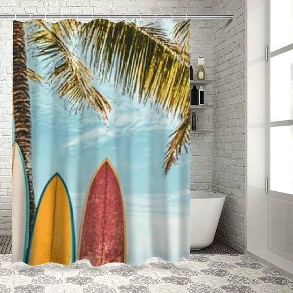 BCIIG Abstract Shower Curtain Set Home Bathroom Decoration with Hooks Waterproof Fabric Polyester Heavy Duty Vibrant HD Print Curtains for Bathroom - 72 x 72 inches 36"x72