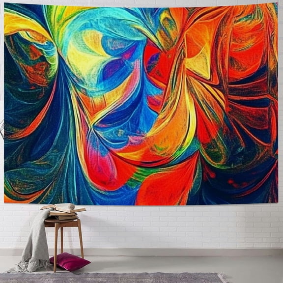 BCIIG Abstract Tapestry Wall Art,Multipurpose Mysterious Trippy Wall Hanging,Psychedelic Tapestry Home Decor,Colorful Oil Drop Aesthetic Tapestry for Bedroom Dorm 60x50inch