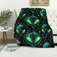 thumbnail image 1 of BCIIG Alien Throw Blanket Soft Cozy Plush Warm Fleece Blanket for Sofa Couch Bed  40x50in, 1 of 6