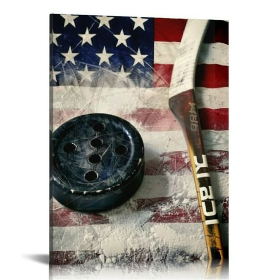 BCIIG American Flag Fine Art Aesthetic Poster Print Wall Painting for Home Office Decor 12x16 in