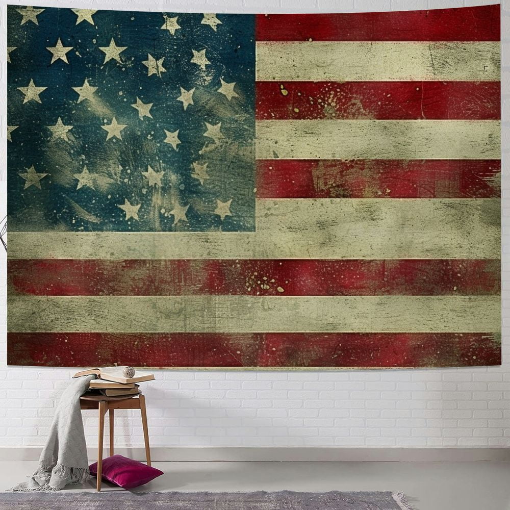 BCIIG American Flag Tapestry Wall Hanging Unique Style Graphic Art for