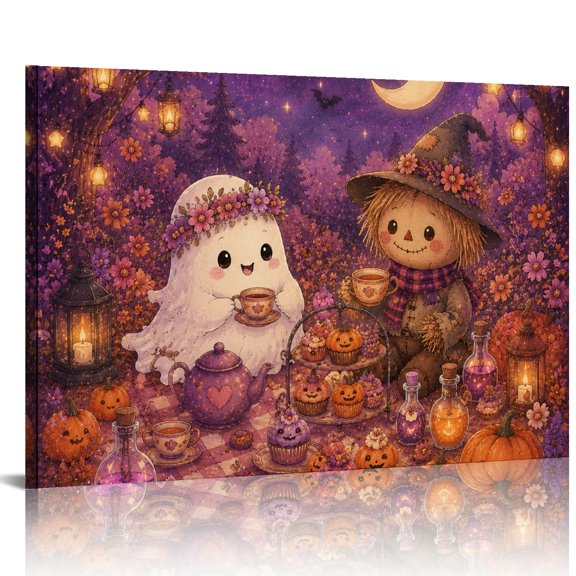 BCIIG Autumn Tea Party  Canvas Print, Wall Art , Print On Canvas Suitable for living room, bedroom, kitchen, corridor, classroom, studio